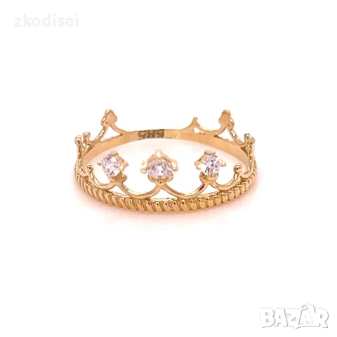 Златен дамски пръстен 1,62гр. 14кр.проба:585 размер:58 модел:32124-4