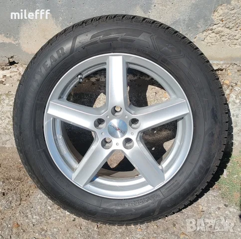 Лети джанти Dezent 5x108 16" с зимни гуми Goodyear dot 3925 215/60/16, снимка 4 - Гуми и джанти - 55988903