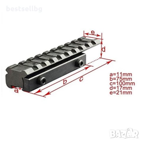 Стойка уивър база пикантини монтаж еърсофт ловна въздушна пушка оръжие, снимка 2 - Оборудване и аксесоари за оръжия - 29103603