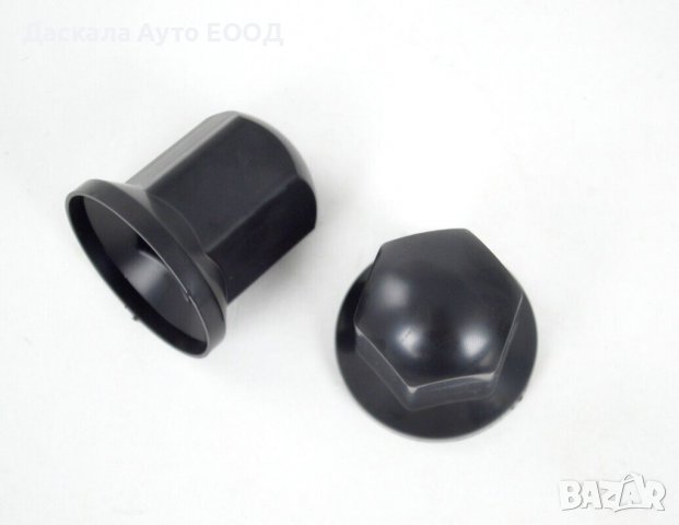 ЧЕРНИ Хром капачки за болтове и гайки на камиони 32мм - дълбоки, снимка 2 - Аксесоари и консумативи - 38457118