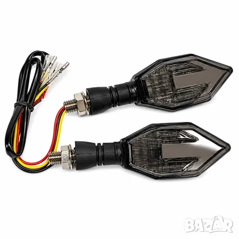Динамични LED мигачи с опушен корпус и DRL 2 броя