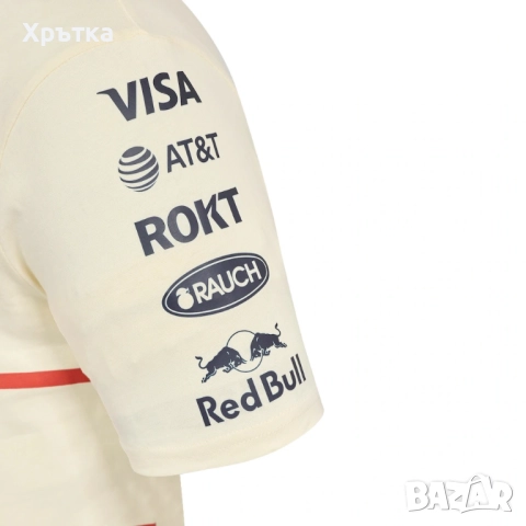Red Bull Racing Heritage T-Shirt - Оригинална мъжка тениска размер L, снимка 4 - Тениски - 52756045