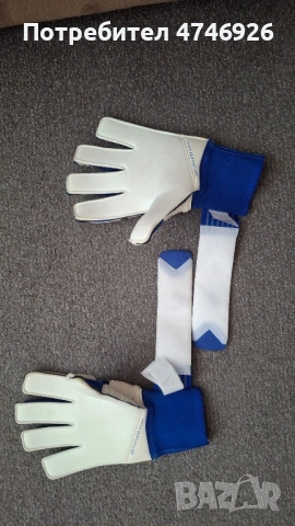 KIPSTA вратарски ръкавици F500 VIRALTO, бяло/синьо, снимка 5 - Футбол - 54134466