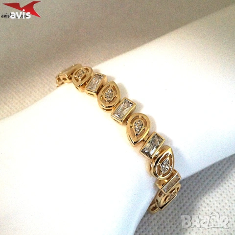 Гривна с 14К златно покритие 234872, снимка 4 - Гривни - 54146688