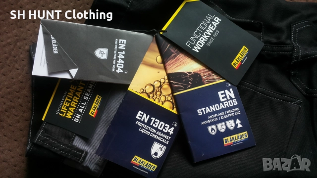 BLAKLADER 1561 Workwear Flame Retardant Trousers размер 48 / M работен панталон W4-325, снимка 12 - Панталони - 52026472