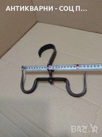 Соц Стар Ръчно Кован Ченгел За Дране На Животни. НОМЕР 391., снимка 10 - Антикварни и старинни предмети - 54237767