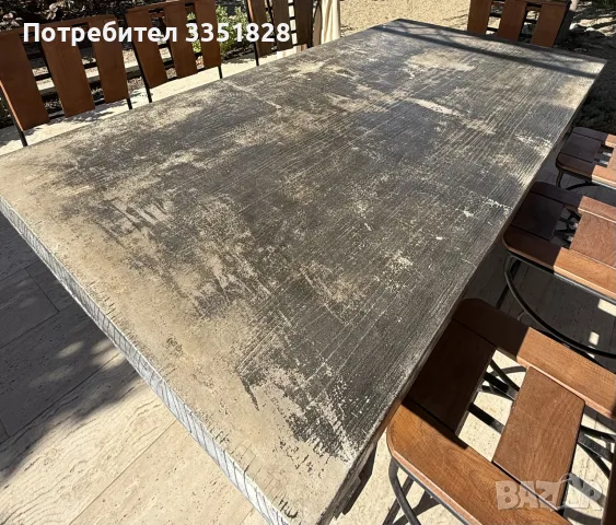 Масивни маси от отливка с метални крака, втора употреба, снимка 7 - Маси - 56210430