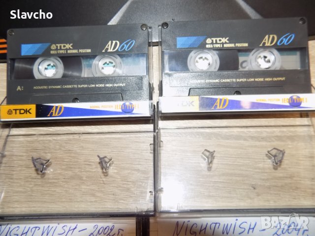 Аудио касети - 6 броя -Tdk AD-60/90/120/ със записи на - Nightwish - 2000/2002/2004/2005/ 2006 live, снимка 6 - Аудио касети - 40752571