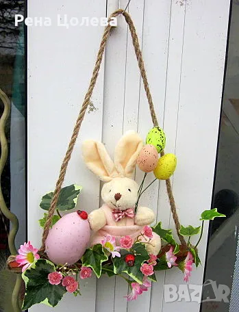 Седнало зайче на люлка, снимка 3 - Детски люлки - 49517940