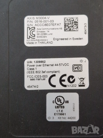 Камера за видеонаблюдение AXIS M3004-V IP PoE 1MP IK08 Vandal resistant, снимка 2 - IP камери - 54316704