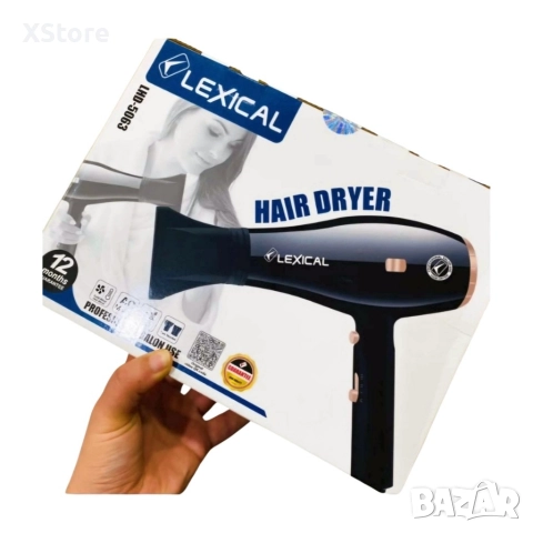 Дамски сешоар Lexical LHD-5063, 1600W, моден дизайн, снимка 3 - Сешоари - 52593077