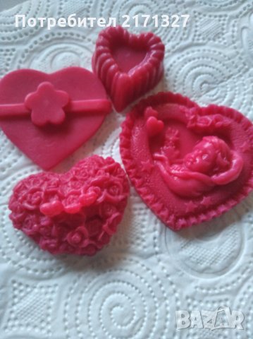 Ароматни глицеринови сапунчета за Свети Валентин, снимка 6 - Романтични подаръци - 31573742