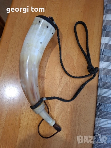 Продавам рог за барут, снимка 3 - Колекции - 53534932