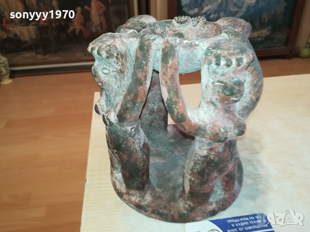 ФИГУРИ НА ЖЕНИ-18Х18СМ-АНТИКА КЕРАМИКА ОТ ГЕРМАНИЯ  1503241921, снимка 6 - Антикварни и старинни предмети - 44782127