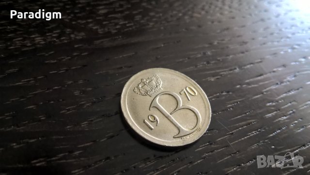 Монета - Белгия - 25 цента | 1970г., снимка 2 - Нумизматика и бонистика - 31279842