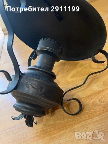 Метална лампа, снимка 3 - Антикварни и старинни предмети - 54244623