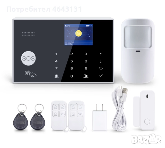 Смарт WiFi, Gsm алармена система за дома и офиса. Tuya, Smartlife, снимка 11 - Комплекти за видеонаблюдение - 52310589