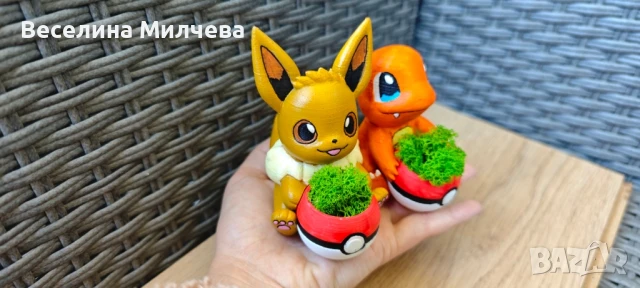 Eeve Charmander Ииви и Чармандър Покемон, снимка 3 - Колекции - 51233801