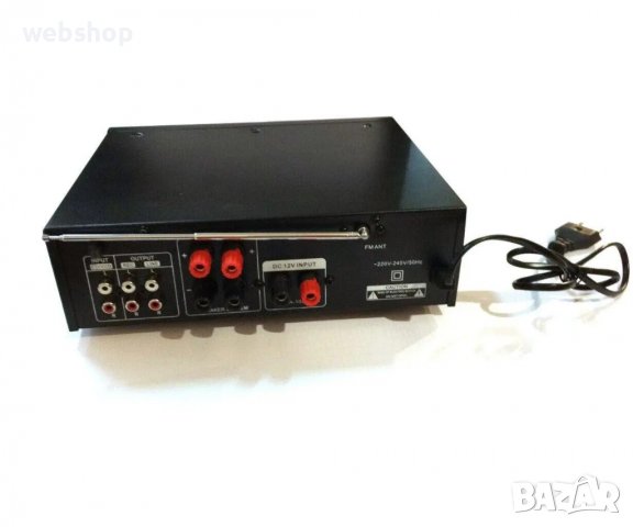 Мощно Караоке 2x120W , блутууд, домашен, аудио усилвател , FM, SD, USB, BLT,  220VAC, снимка 4 - Караоке - 39483569