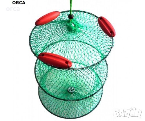 Плуващ живарник с тапи и поплавъци, 3 и 5 обръча, здрав и устойчив