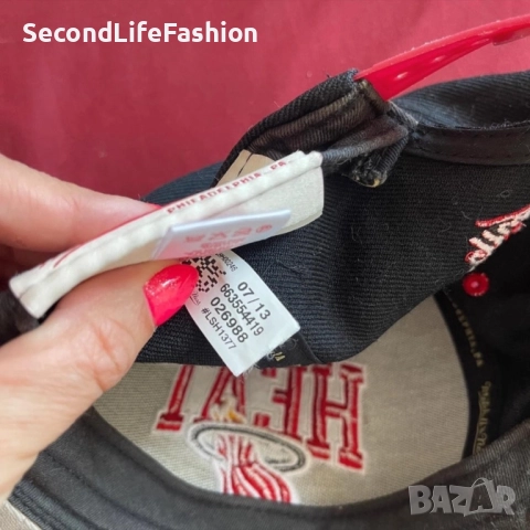 Баскетболна шапка Miami Heat Mitchell & Ness HWC NBA в червено-черно , снимка 6 - Баскетбол - 52263214