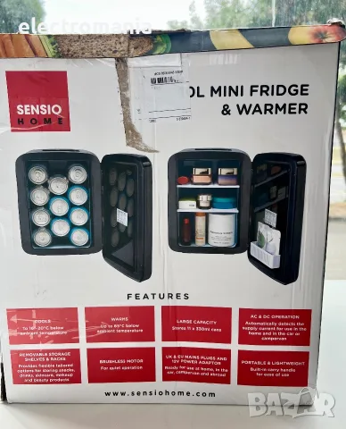 мини хладилник Sensio Home- 10L Компактен, Безшумен и Идеален за Козметика и Напитки!, снимка 11 - Хладилници - 56223766
