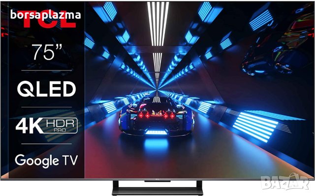 TCL MiniLed 75C845, 75" (189 см), Smart Google TV, 4K Ultra HD, 100 hz, Клас F, снимка 6 - Телевизори - 40773275