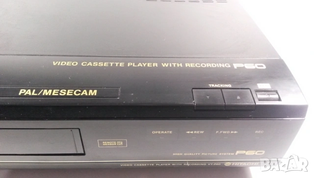 Плейър/рикордър за VHS касетки Hitachi P60, снимка 4 - Плейъри, домашно кино, прожектори - 54083544