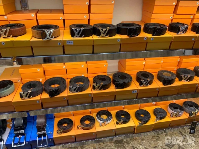 колани от естествена кожа в кутия louis vuitton guess fendi hermes , снимка 8 - Колани - 50999390