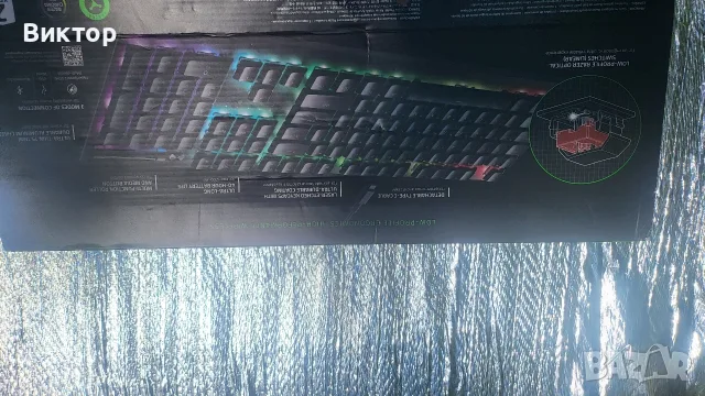 Клавиатура Razer DeathStalker V2 Pro безжична/жична, Bluetooth, Wireless, Chroma RGB подсветка, снимка 4 - Клавиатури и мишки - 55742456