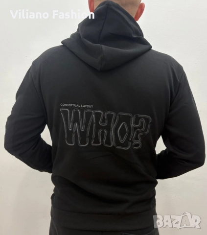 Мъжки суичър WHO, снимка 3 - Спортни дрехи, екипи - 52255491