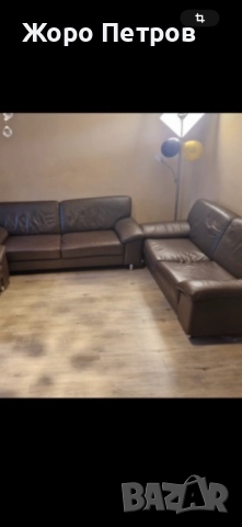 Диван две части еко кожа внос Германия , снимка 3 - Дивани и мека мебел - 52700392