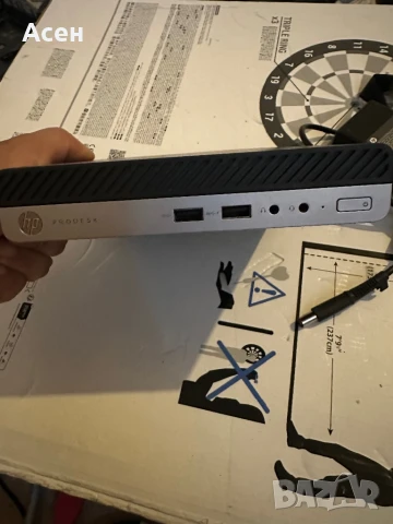 Настолен мини компютър HP ProDesk 400 G3 Intel Core i5-7500T, снимка 5 - Части за лаптопи - 40570275