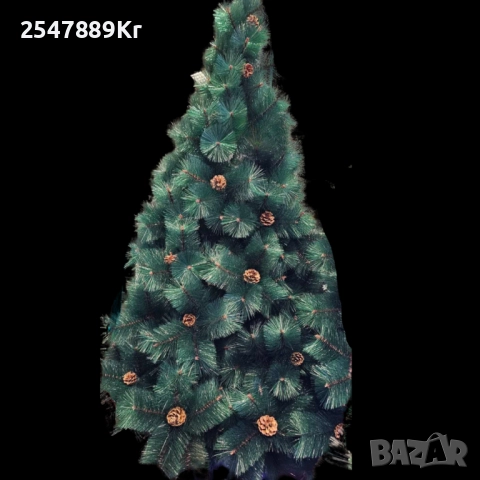 Елха естествено зелена с шишарки, снимка 4 - Декорация за дома - 52300694