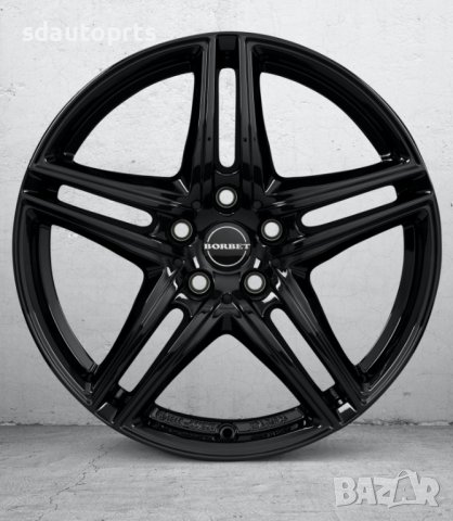 17" BORBET Джанти Ауди 5X112 Audi A4 S4 A5 A6 S6 C6 C7 A8 D3 Q3 Q5, снимка 2 - Гуми и джанти - 36723537