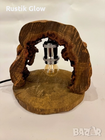 Настолна ръчно изработела лампа, снимка 2 - Настолни лампи - 52380491