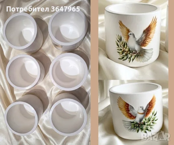 Комплект кашпи готови за ползване , снимка 4 - Вази - 56150944