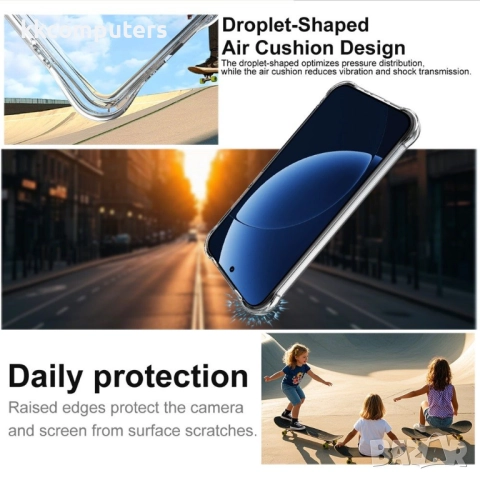 IMAK Удароустойчив Калъф (TPU) за Realme GT 8 Pro 5G- Airbag технология, вкл. Протектор, Прозрачен, снимка 4 - Калъфи, кейсове - 52748393