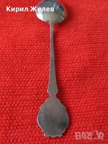 Bad Füssing СТАРА НЕМСКА КОЛЕКЦИОНЕРСКА ЕМАЙЛИРАНА СРЕБЪРНА ЛЪЖИЧКА За КАФЕ СРЕБРО 800 ПРОБА 42995, снимка 16 - Колекции - 44376107