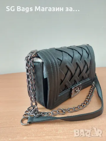 Стилна дамска чанта през рамо код 111, снимка 4 - Чанти - 49303277