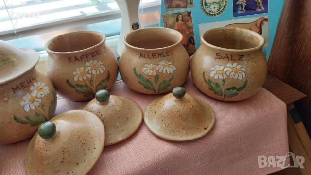 Керамични буркани за подправки, снимка 2 - Аксесоари за кухня - 54109659