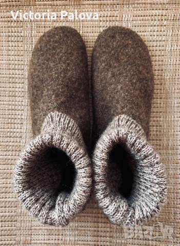 Вълнен уют от Австрия - боти-пантофи Giesswein Wildpoldsried - Размер 37 , снимка 6 - Пантофи - 54001249