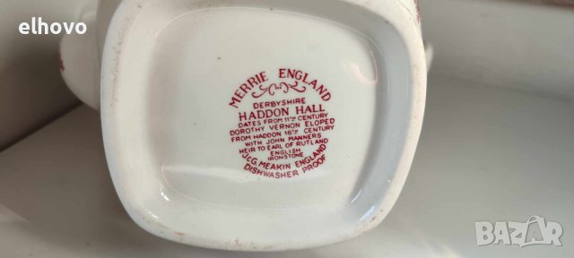 Порцеланова кана Merry England Haddon Hall, снимка 8 - Антикварни и старинни предмети - 44413334