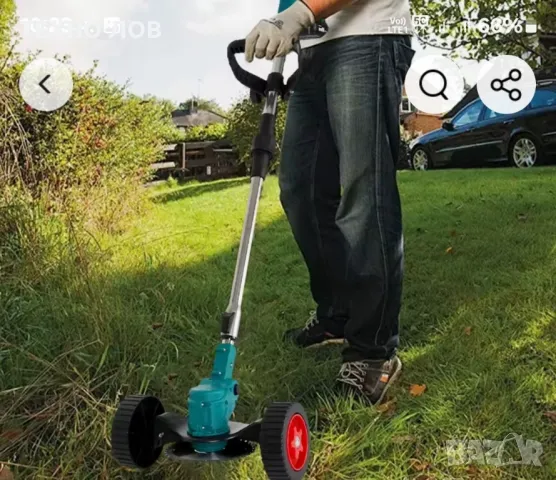 Акумулаторен тример за трева на колела , снимка 18 - Градинска техника - 46166086