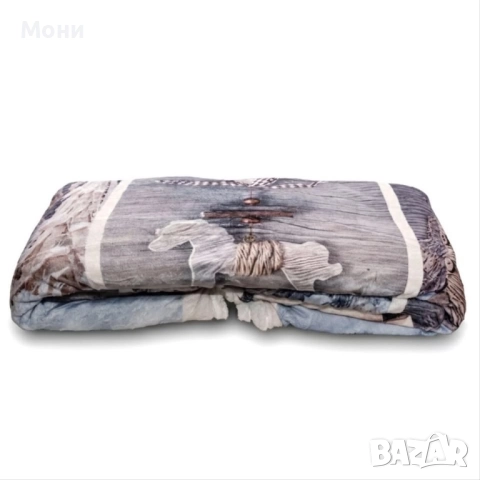 Коледно одеяло „Зимна Магия“, 155*200 см  Потопете дома си в коледна атмосфера с това изключително м, снимка 2 - Други - 52480368