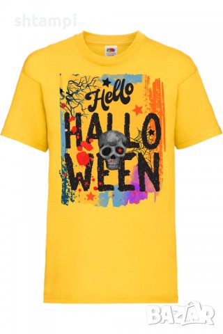 Детска тениска Halloween 09,Halloween,Хелоуин,Празник,Забавление,Изненада,Обичаи,, снимка 8 - Детски Блузи и туники - 38156643
