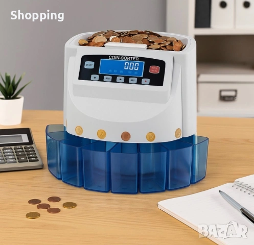 Електрическа броячна машина за монети и в евро