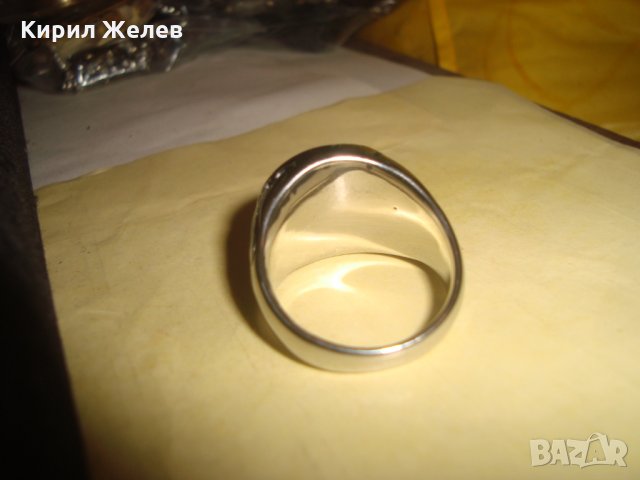 СТОМАНЕН с ТЕВТОНСКИ КРЪСТ МОДЕН МАСИВЕН ПРЪСТЕН НЕРЪЖДАЕМ 25045, снимка 5 - Пръстени - 34528694