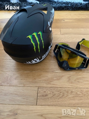 Каската MONSTER е подходяща за Кросов мотор, АТВ, Бъги, Велосипед, Електрически скутер, Тротинетка, , снимка 3 - Аксесоари за велосипеди - 53326419