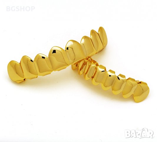 Hip Hop Grillz 8 set / Хип хоп грилз 8 комплект - Gold, снимка 2 - Бижутерийни комплекти - 29803145